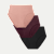Womenâ€™s No Show High Rise Brief 3-Pack - Coco Black Mix L