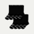 Women's Merino Wool Calf Sock 8-Pack - black - 17