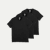 Men's Pima Cotton V-Neck T-Shirt Black 3-Pack L