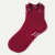 Lightweight Bow Quarter Socks - red L [9390]