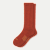 Modern Rib Calf Socks - Rust Brown L [7406]