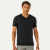 Pima Cotton V-Neck T-Shirt Black MO1