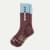 Merino Wool Blend Hiking Calf Socks - blue plum L [9719]