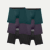 Men's Active Flyless Boxer Brief 6-Pack - Teal Pine Night Bloom Mix L
