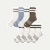 Women's Vintage Stripes Half Calf Sock 8-Pack - Sage Rose Mix L