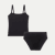 Women's Built-In Bra Seamless Cami + Brief Pack - Black L