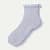 Women’s Ruffle Lace Quarter Socks - sky sail blue L [10089]