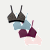 Women's Seamless Triangle Bralette 4-Pack - Fog Pink Stripe Mix L