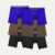 Men's Active Flyless Boxer Brief 6-Pack - Cobalt Moss Mix L