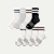 Men's Vintage Stripes Half Calf Sock 8-Pack - Oyster Blue Mix L
