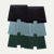 Men's Cotton Modal Blend Boxer 6-Pack - Green Fog Grey Mix L