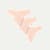 Women's No Show Thong 3-Pack - Pink Sandstone L