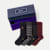 Men's Dress Calf Sock 4-Pack Gift Box - Navy Dog Mix L [10265]