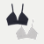 Women's Seamless Triangle Bralette 2-Pack - Varsity Grey Heather x Midnight Navy L