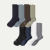 Men's Modern Rib Calf Sock 8-Pack - sage storm mix L