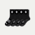 Men's Gripper Half Calf Sock 4-Pack - Black Mix L