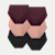 Womenâ€™s No Show High Rise Brief 6-Pack - Coco Black Mix L
