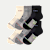 Men's UltraLite Sport Merino Wool Blend Quarter Sock 6-Pack - black grey mix L
