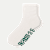 Summer Slub Quarter Socks - Soft White L [10393]