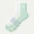 Running Quarter Socks - White / Foam Green L [8820]