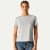 Pima Cotton Crew Neck T-Shirt - Varsity Grey Heather WO1 [8530]
