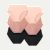 Womenâ€™s No Show High Rise Brief 6-Pack - Pink Black Mix L