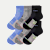 Men's UltraLite Sport Merino Wool Blend Quarter Sock 6-Pack - black hydrangea mix L