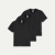 Men's Premium Weight Pocket Crew Neck T-Shirt 3-Pack - Black L [7248]