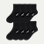 Women's Lightweight Frilly Quarter 8-Pack - Black L