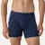 Men's Cotton Modal Blend Boxer Brief - Midnight Navy Palm MO1 [8470]