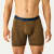 Cotton Modal Blend Boxer Brief - Canteen / Midnight Navy Micro Stripe MO1 [8470]