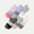 Women's Tri-Block Ankle Sock 6-Pack - rose white mix L [10305]
