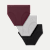 Women's Seamless High Rise Brief 3-Pack - Burgundy Grey Black Mix L