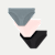 Women's Seamless Bikini 3-Pack - Fog Pink Black Mix L