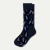 Dress Calf Socks - Navy Racquet L [10078]