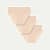 Women's Ribbed Seamless Brief 3-Pack - Wheat L