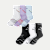 Women's Running Half Calf Sock 6-Pack - lavender blue core mix L