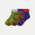 Merino Wool Blend Hiking Quarter Sock 3-Pack - Lava Olive Mix L