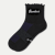Ruffle Athletic Quarter Socks - black L [9161]
