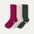 Women's Merino Cashmere Blend Rib Calf Sock 3-Pack - Fruit Punch Mix L