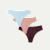 Women's No Show Thong 3-Pack - Glacier Coco Spice Mix L