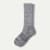 Marl Calf Socks - Charcoal / White L [3129]