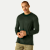 Men's Merino Blend Crew Neck Long Sleeve T-Shirt - Dark Elm MO1 [7052]
