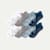 Women's Gripper Ankle Sock 8-Pack - Blue Grey Mix L