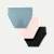 Women's Seamless Brief 3-Pack - Fog Pink Black Mix L