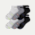Women's Performance Compression Ankle Socks 6-Pack - black charcoal grey