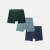 Men's Cotton Modal Blend Boxer 3-Pack - Green Fog Navy Mix L