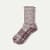 Merino Wool Blend Gripper Sweatshirt Socks - Burgundy L [9805]
