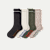 Men's Chunky Ragg Calf Sock 4-Pack - cocoa ivory mix L [10241]