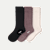 Men's Merino Rib Cashmere Blend Calf Sock 3-Pack - Neutral Mix